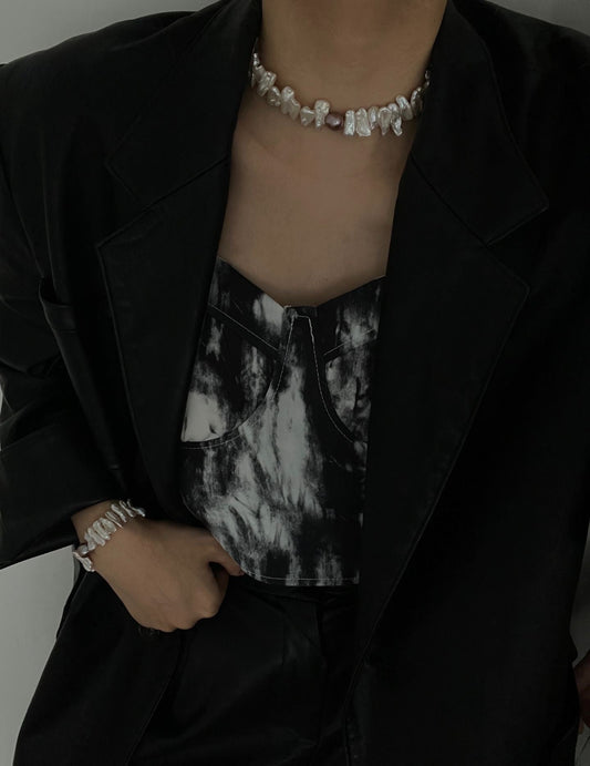 Irregular Petal Necklace - ALEART