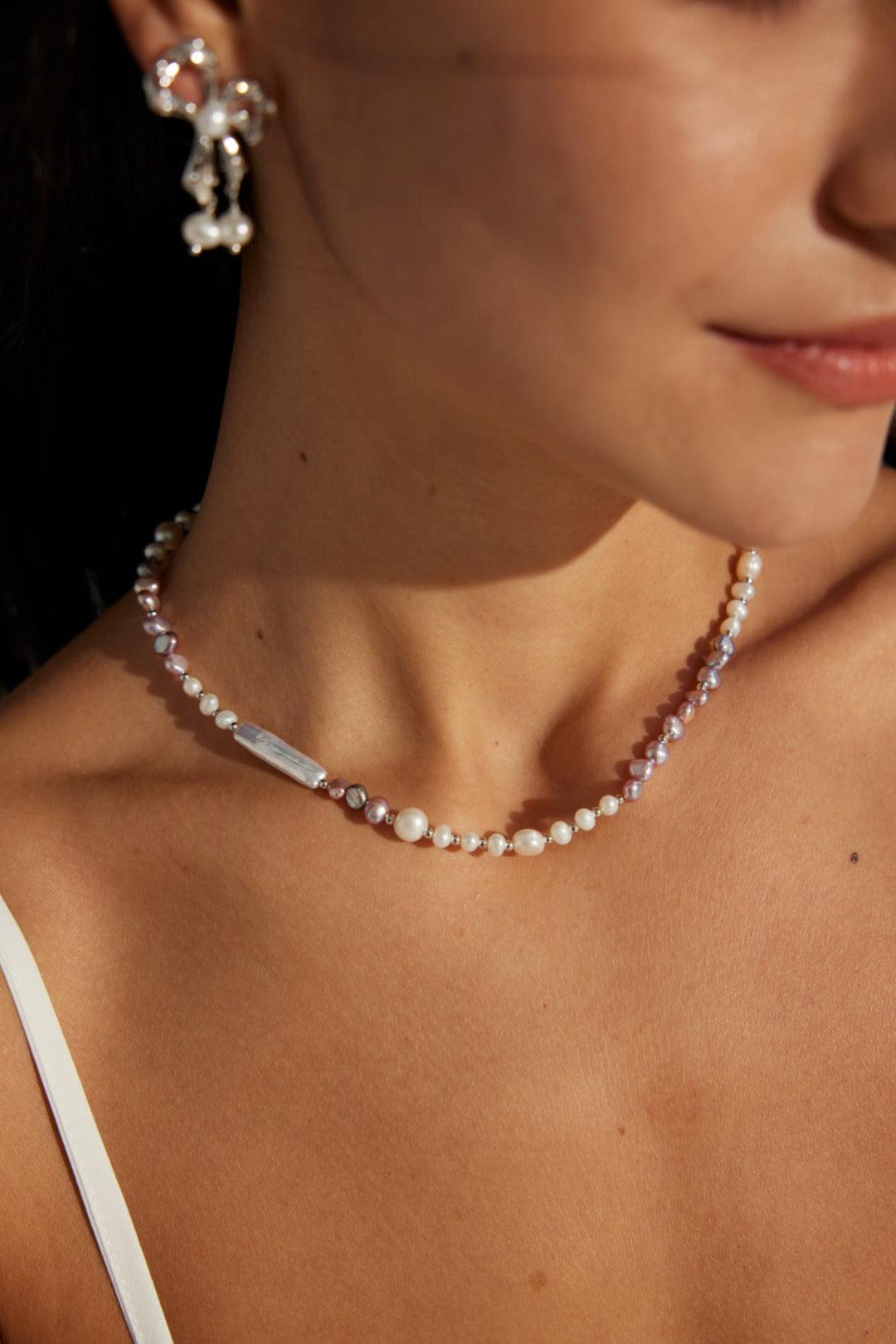 Fashionable Natural Pearl Necklace - ALEART
