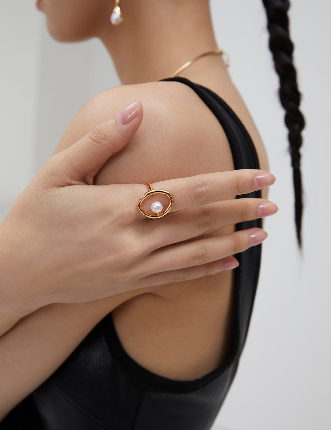 Pearl Orbit Ring - ALEART