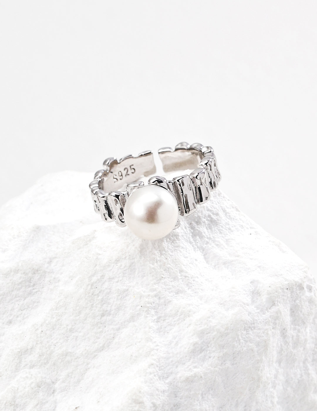 Gilded Pearl Ring - ALEART
