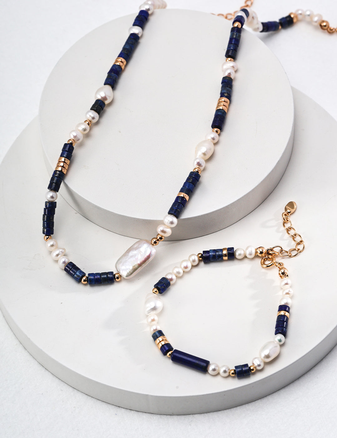 Lapis Pearl Bracelet - ALEART