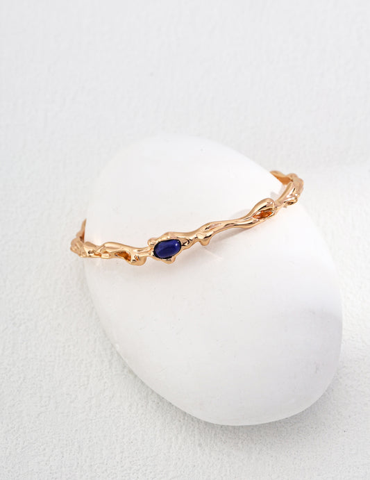 Lapis Lazuli 925 Sterling Silver Bracelet - ALEART