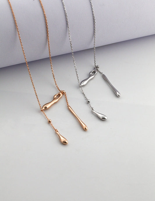 Flowing Drop Necklace