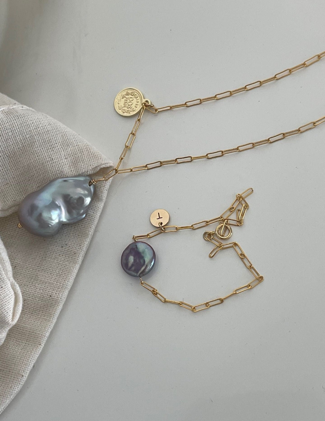 Gray Baroque Pearl Necklace - ALEART