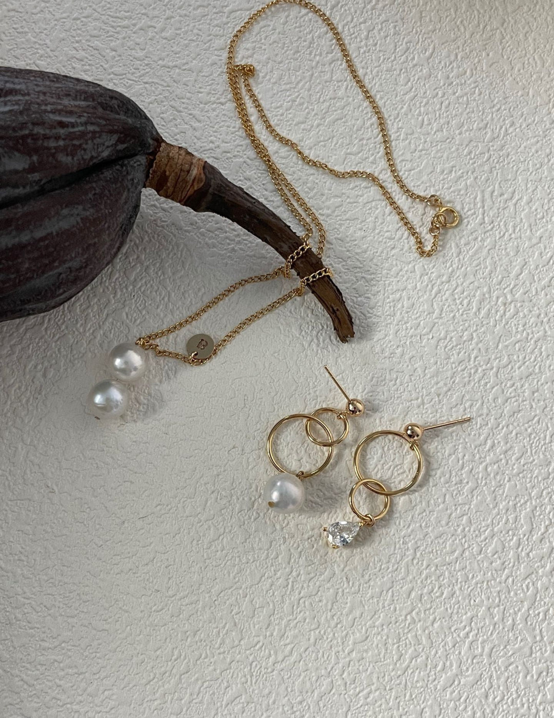 Baroque & Zircon AB Design Earrings