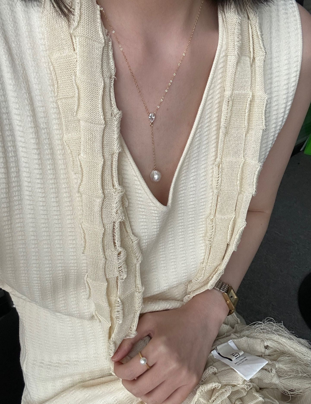 Baroque Pearl & Zircon Radiance