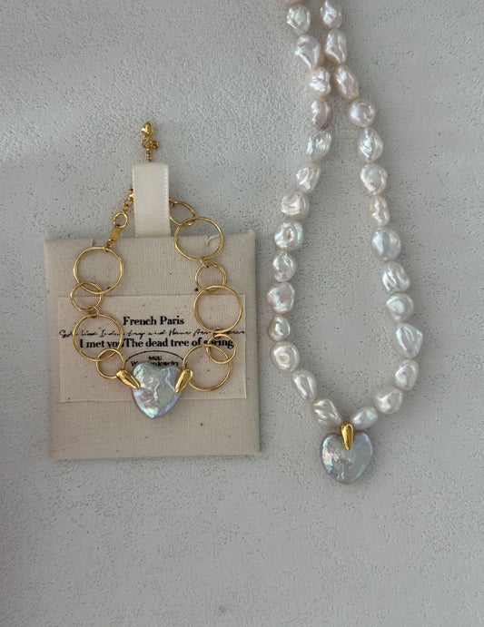 Romantic Heart Baroque Necklace - ALEART