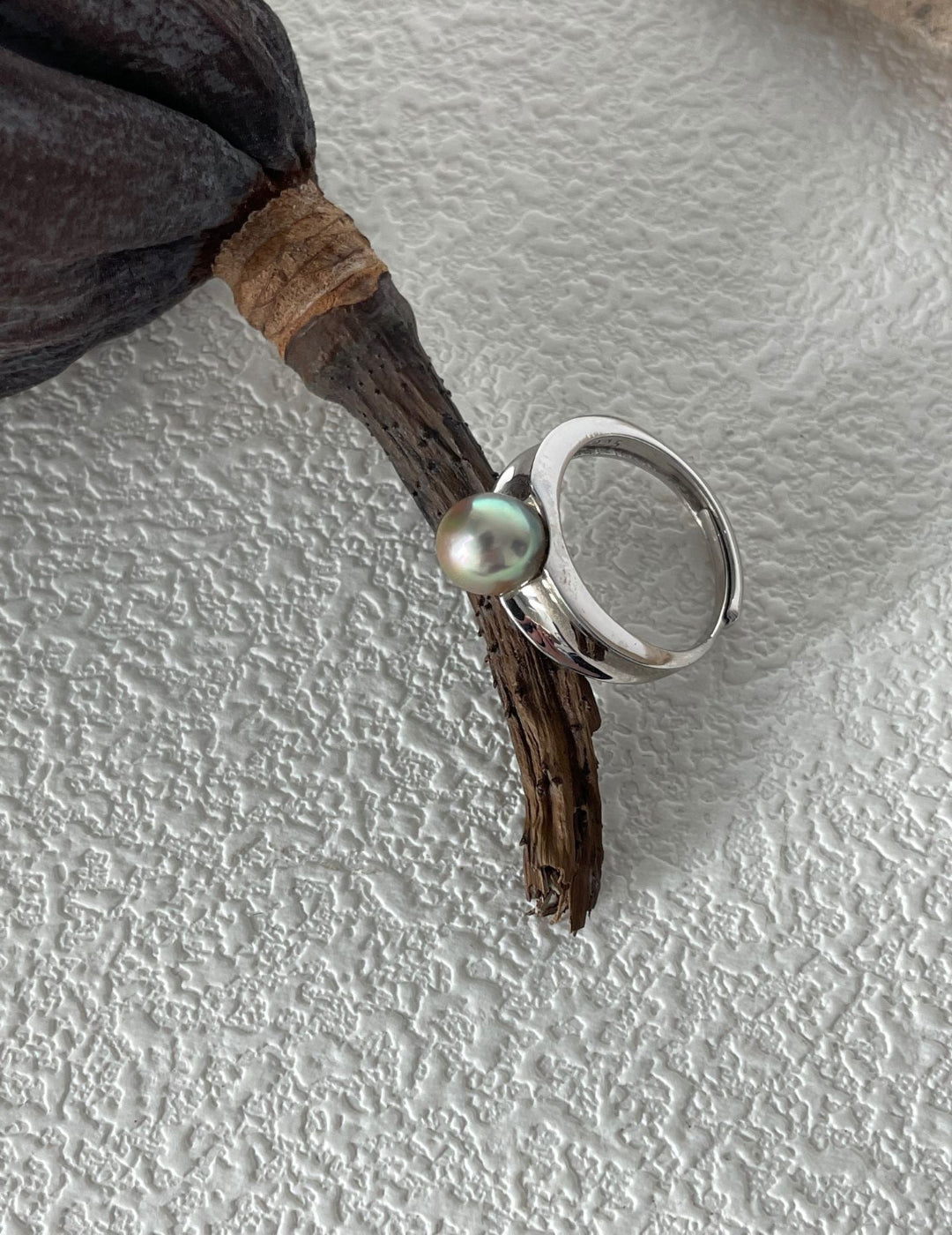 Minimalist Pearl Ring - ALEART