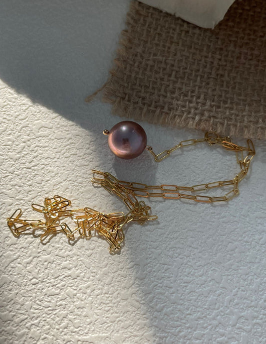 Purple Baroque Necklace - ALEART