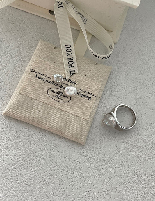 Keshi Pearl Ring - ALEART