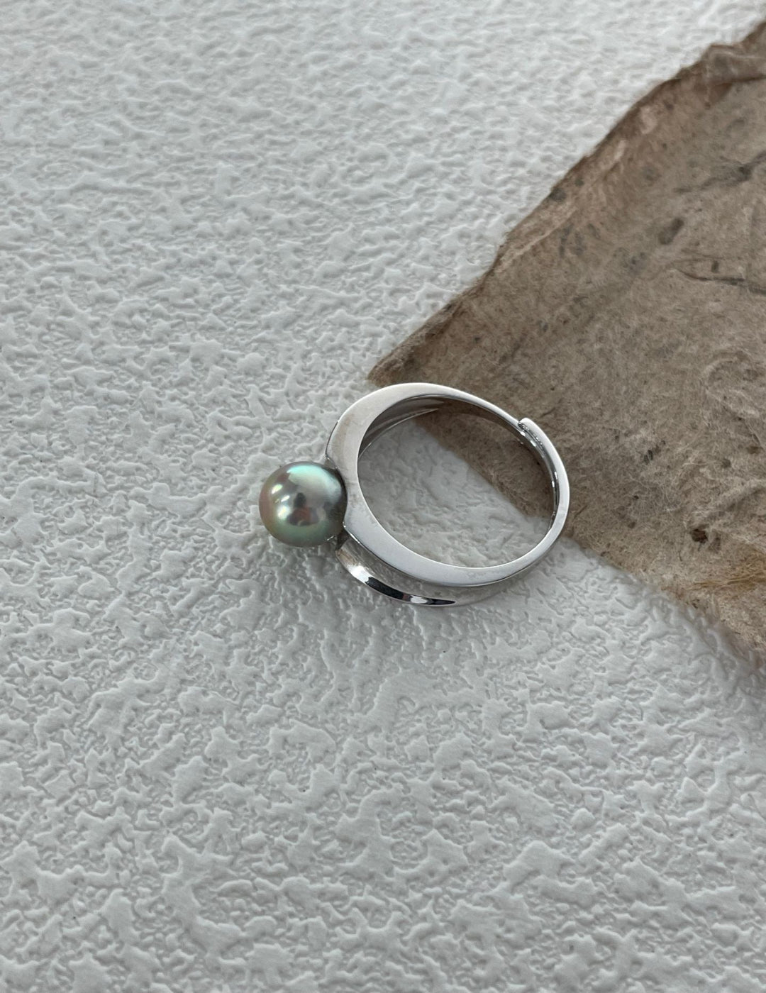 Minimalist Pearl Ring - ALEART