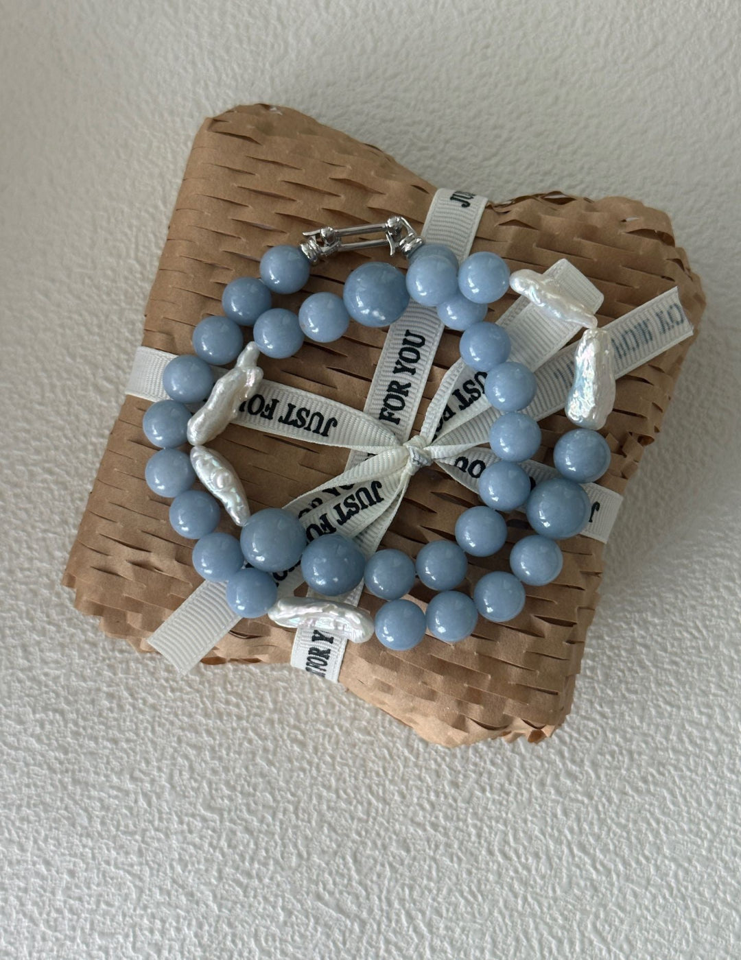 Peruvian Blue & Baroque Pearls Neckalce