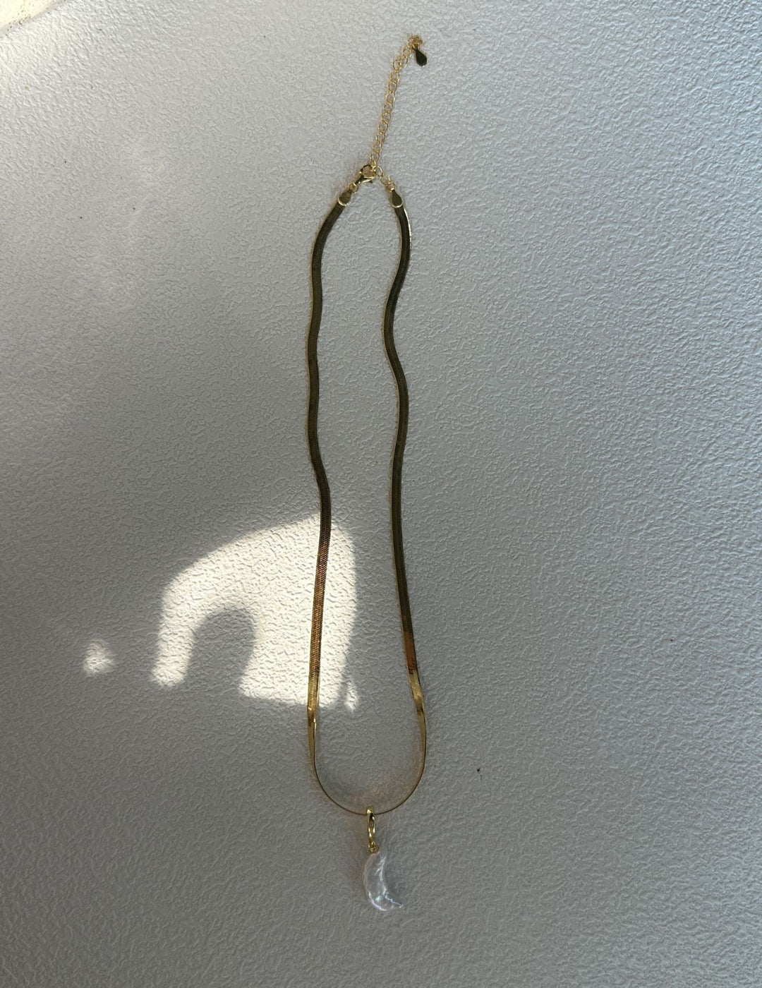 Herringbone Moon Baroque Pearl Necklace