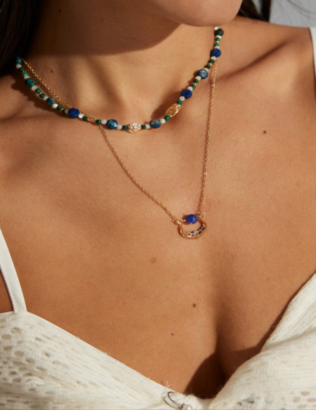 Lapis Lazuli Geometry Necklace - ALEART