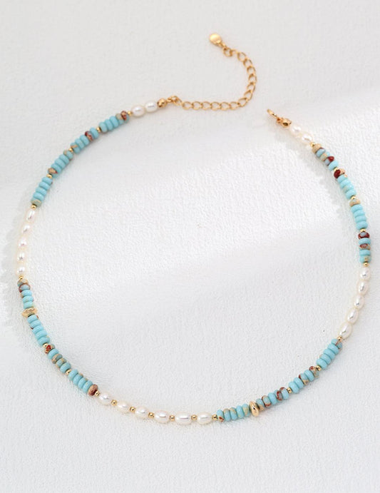Oriental Stone Necklace - ALEART