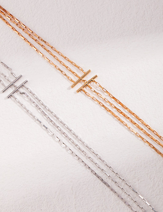 Triad Layered Necklace - ALEART