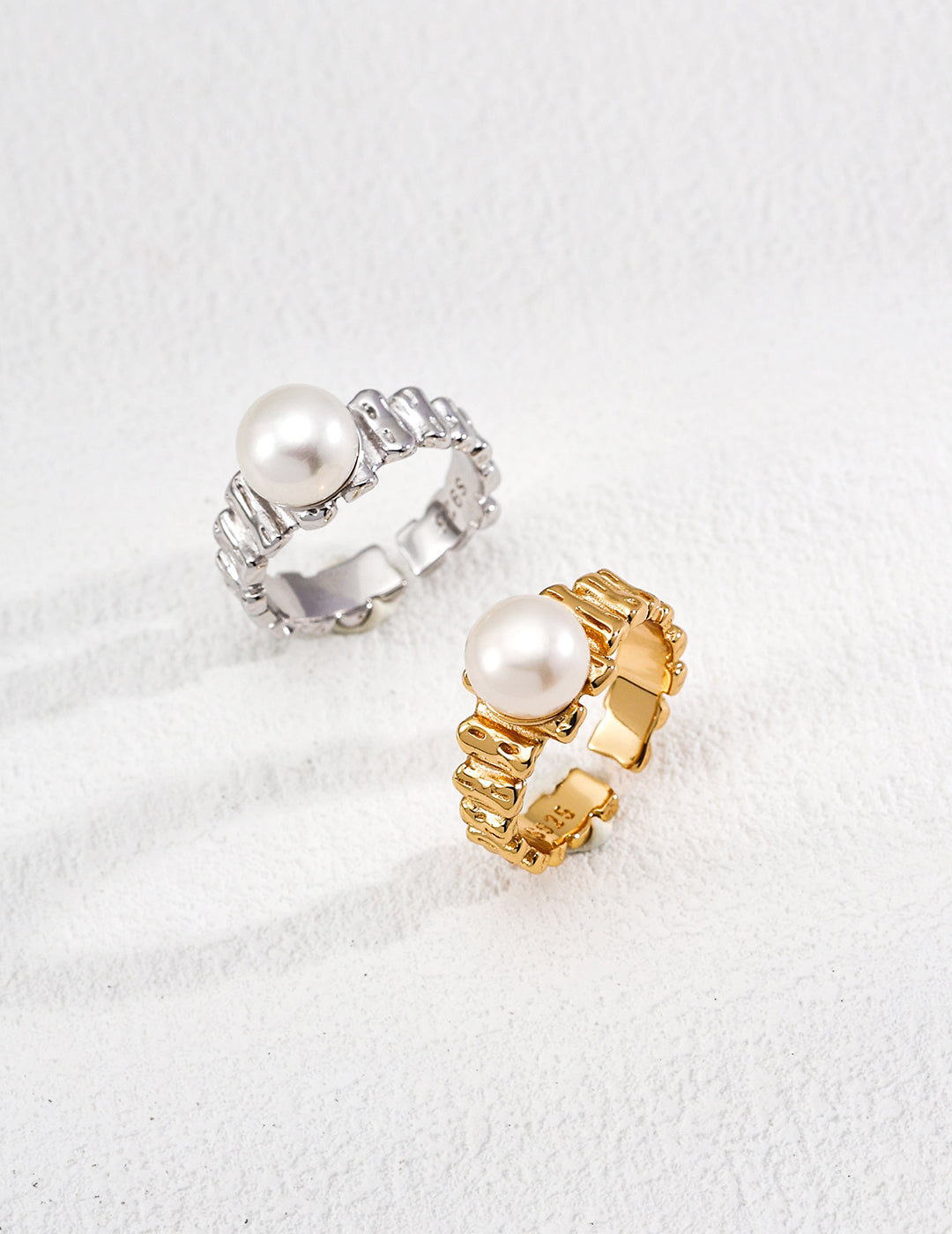 Gilded Pearl Ring - ALEART
