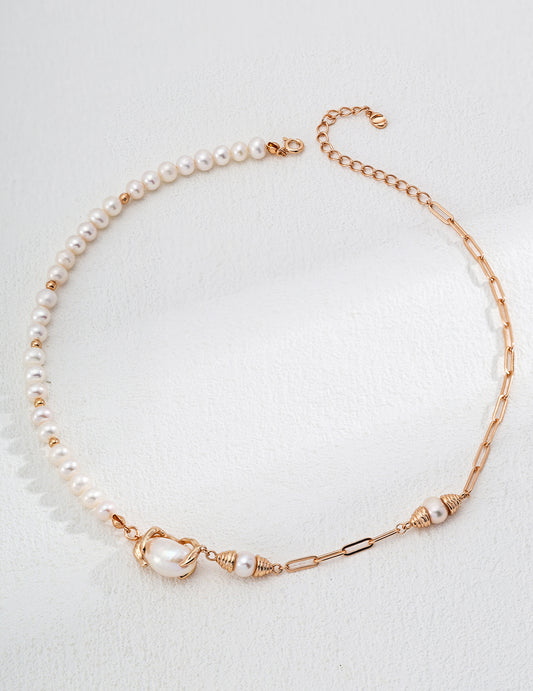 Fluid Pearl Necklace - ALEART