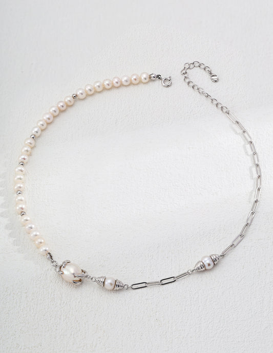 Fluid Pearl Necklace - ALEART