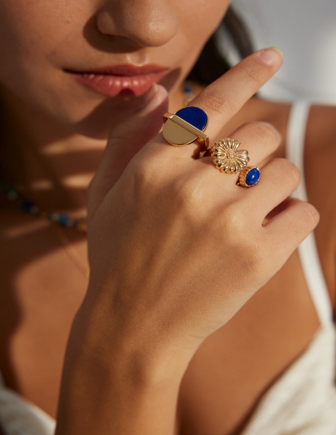 Oval Lapis Lazuli Ring - ALEART