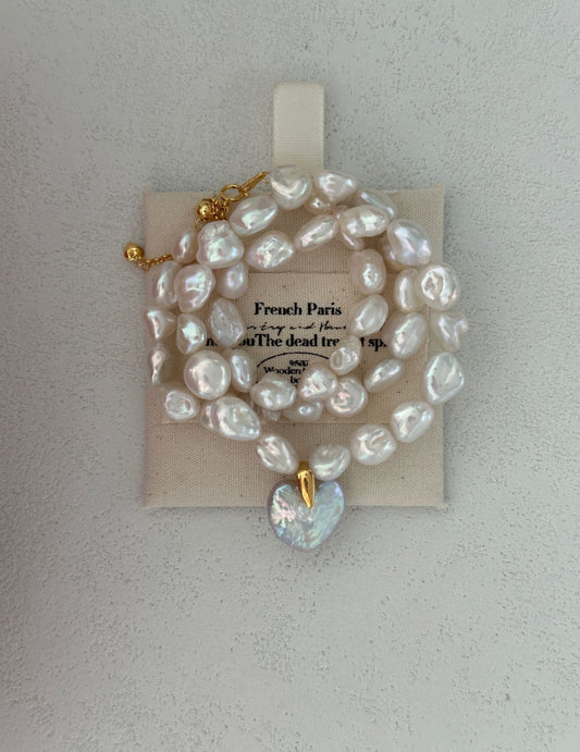 Romantic Heart Baroque Necklace - ALEART