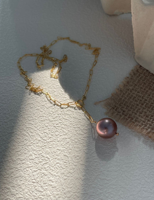 Purple Baroque Necklace - ALEART