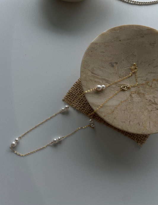 Delicate Pearl Necklace - ALEART